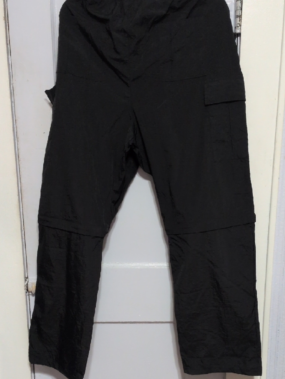 Love Men's Black Cargo Pants with Drawstring Waist - Picture 2 of 5